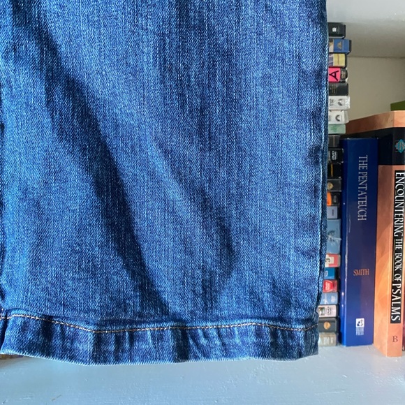 J. Crew | Denim Button Front Medium Wash Skirt - Picture 8 of 11